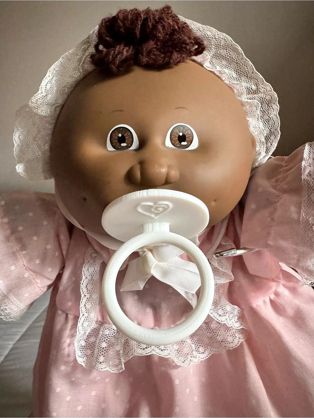 3D printed Cabbage Patch Pacifier - WHITE - Picture 2 of 2